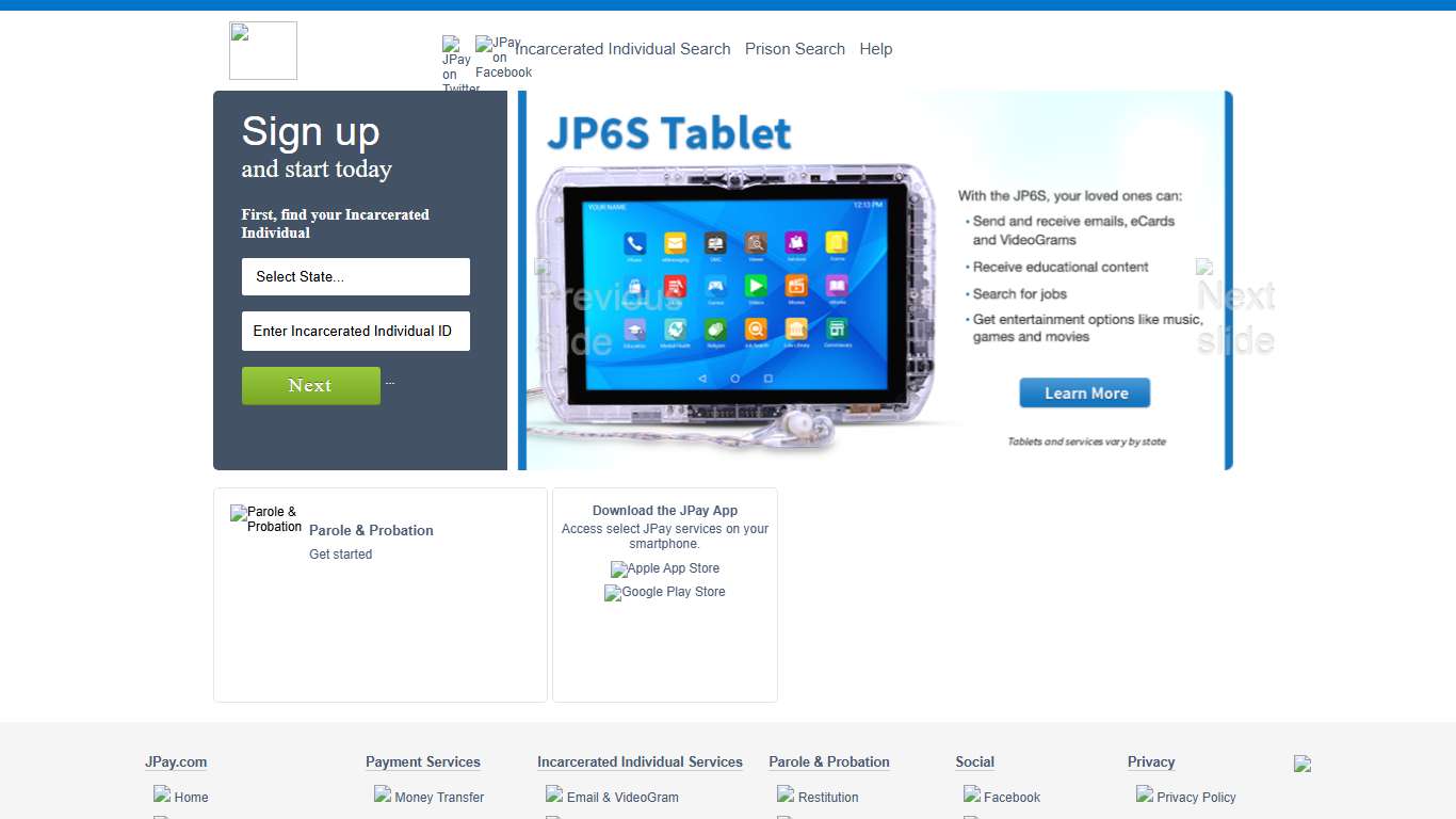 JPay Your Home For Corrections Services