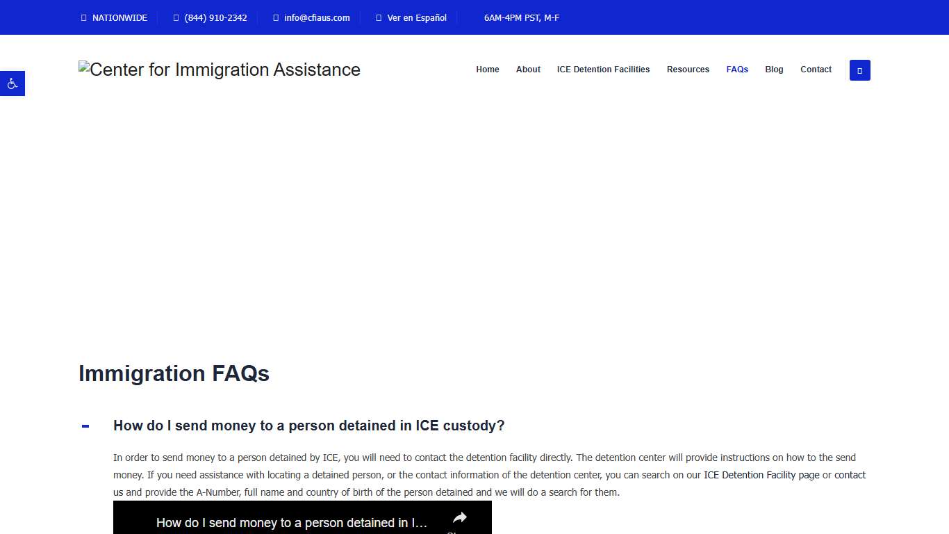 Frequently Asked Questions - Center for Immigration Assistance